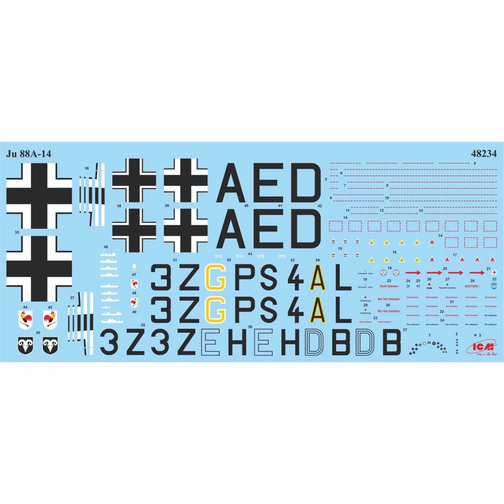 ICM 48234 1/48 Ju 88A-14 WWII German Bomber - Image 16