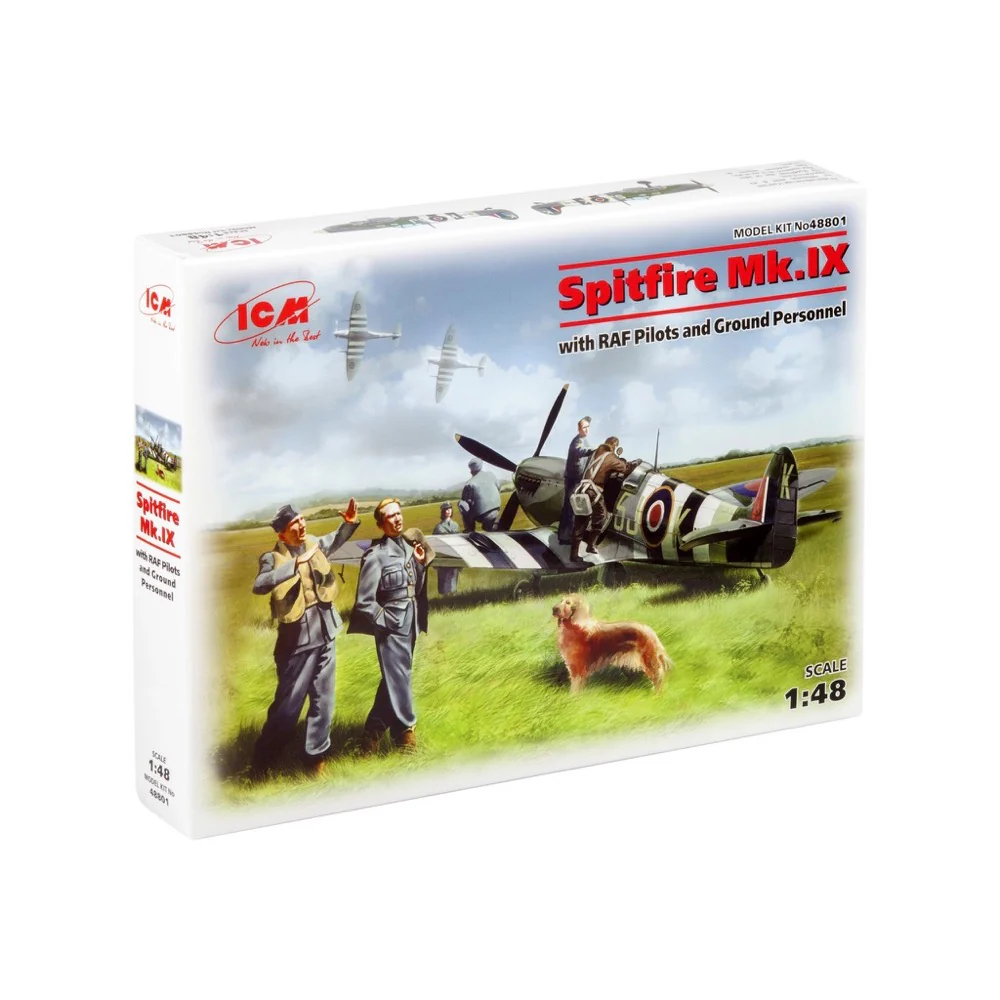 ICM 48801 1/48 Spitfire Mk.IX with RAF Pilots and Ground Personnel - Image 2