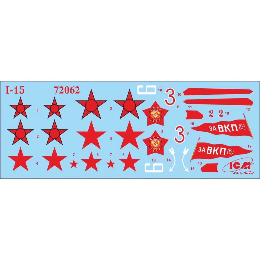 ICM 72062 1/72 I-15 Soviet Biplane Fighter - Image 4
