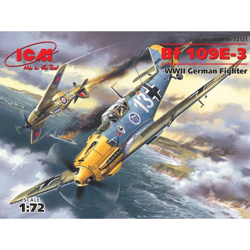 ICM 72131 1/72 Messerschmitt Bf 109E-3 WWII German Fighter - Image 5