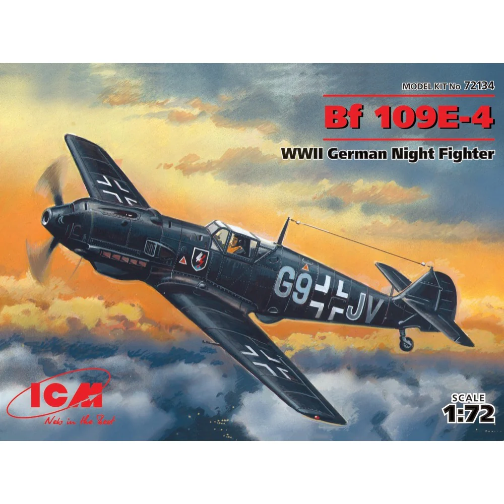 ICM 72134 1/72 Messerschmitt Bf 109E-4 WWII German Night Fighter - Image 5