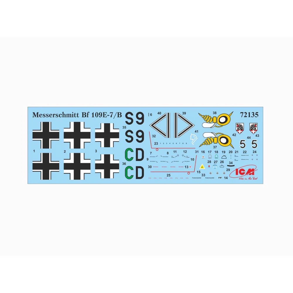 ICM 72135 1/72 Messerschmitt Bf 109E-7/B WWII German Fighter-Bomber - Image 5