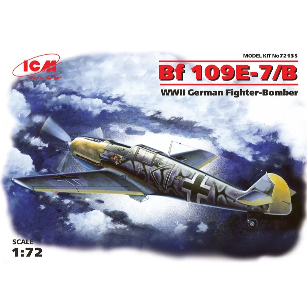 ICM 72135 1/72 Messerschmitt Bf 109E-7/B WWII German Fighter-Bomber - Image 6