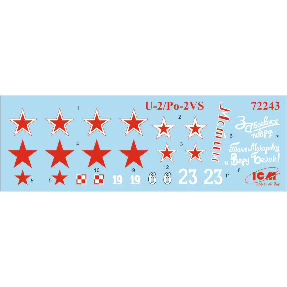 ICM 72210 1/72 Biplanes of the 1930s and 1940s He-51A-1 Ki-10-II U-2/Po-2VS - Image 9