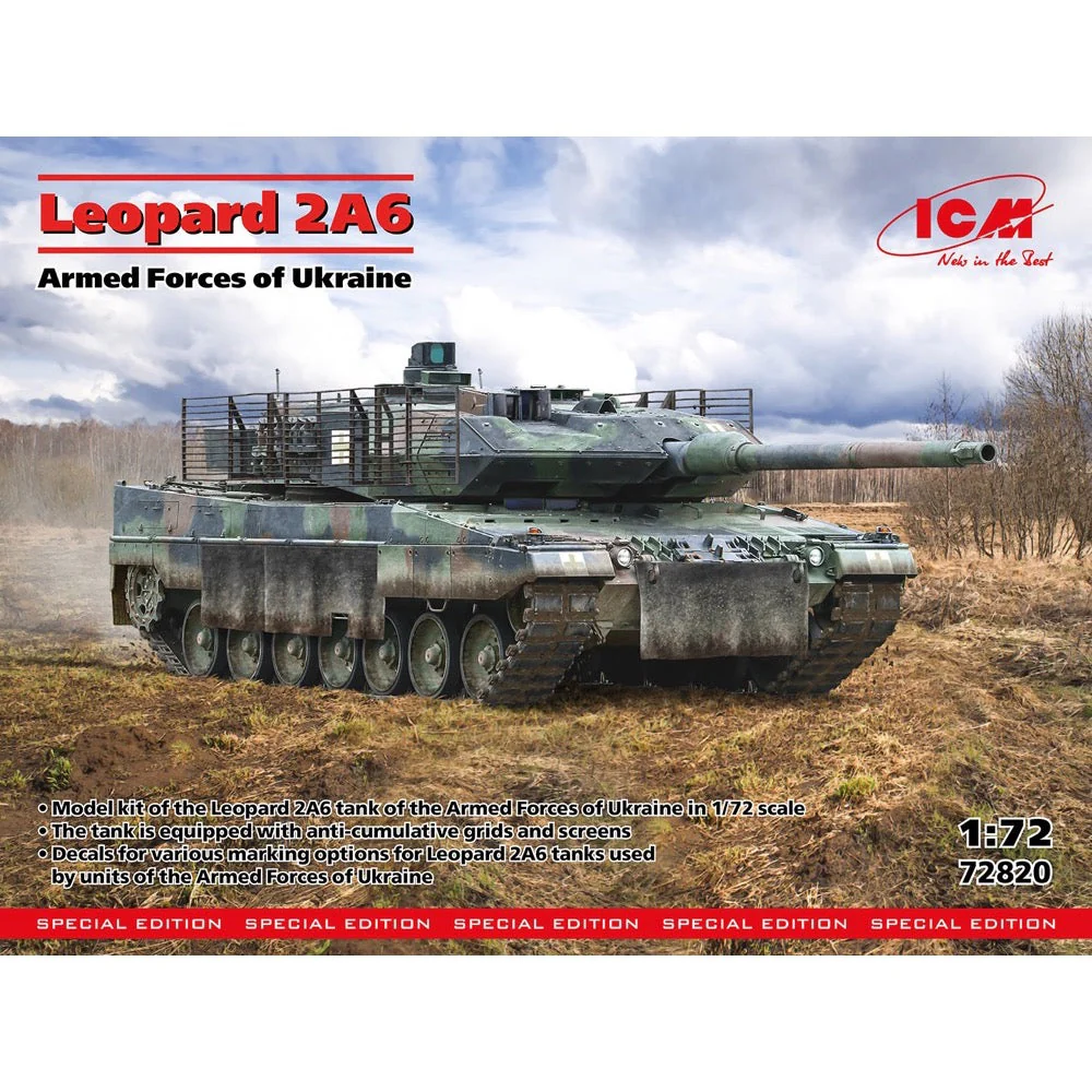ICM 72820 1/72 Leopard 2A6 Armed Forces of Ukraine - Image 11
