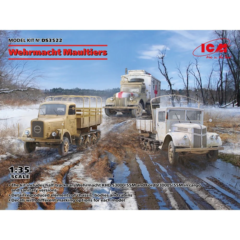 ICM DS3522 1/35 Wehrmacht Maultiers Diorama Set - Image 25