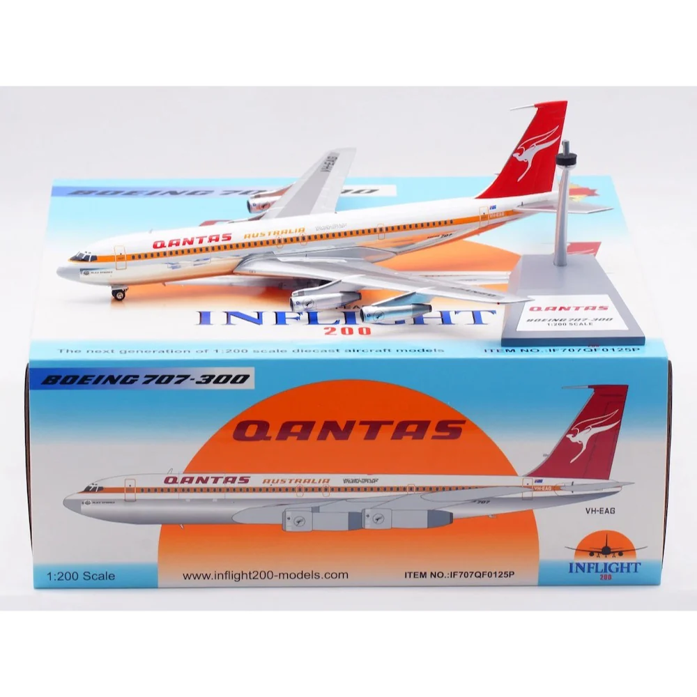 Inflight200 1/200 Qantas Boeing 707-338C VH-EAG LAST FLIGHT Polished - Image 15
