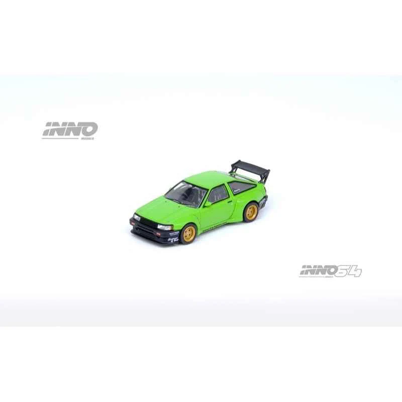 Inno 64-AE86PL-GRN 1/64 Toyota AE86 Levin Pandem Rocket Bunny Green - Image 6