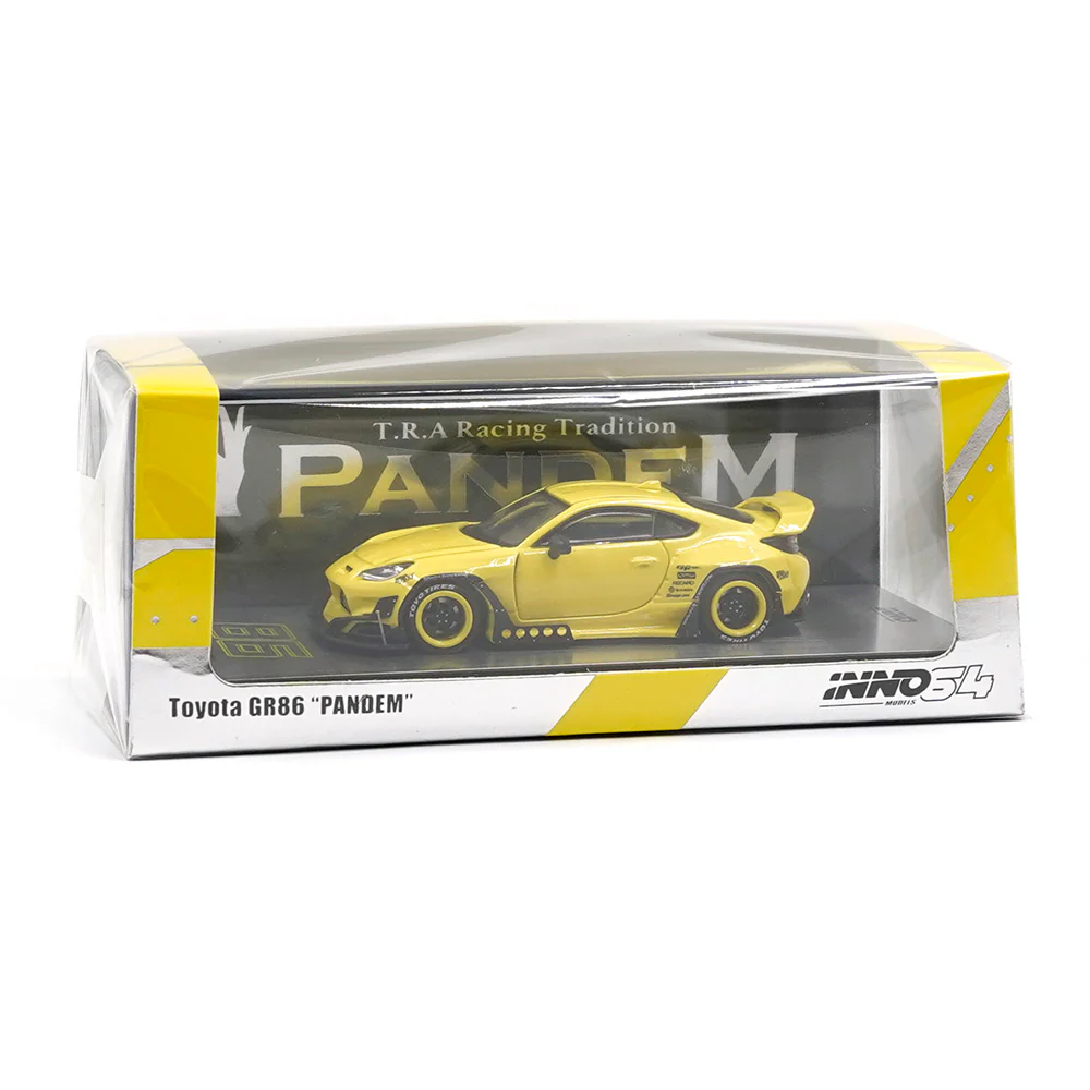 Inno 64-GR86P-YL 1/64 Toyota GR86 Pandem Yellow - Image 5