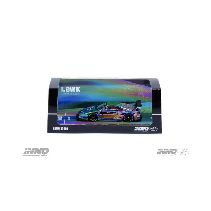 Inno 64-LBWKF40-CHS 1/64 LBWK F40 Chrome Silver - Image 13