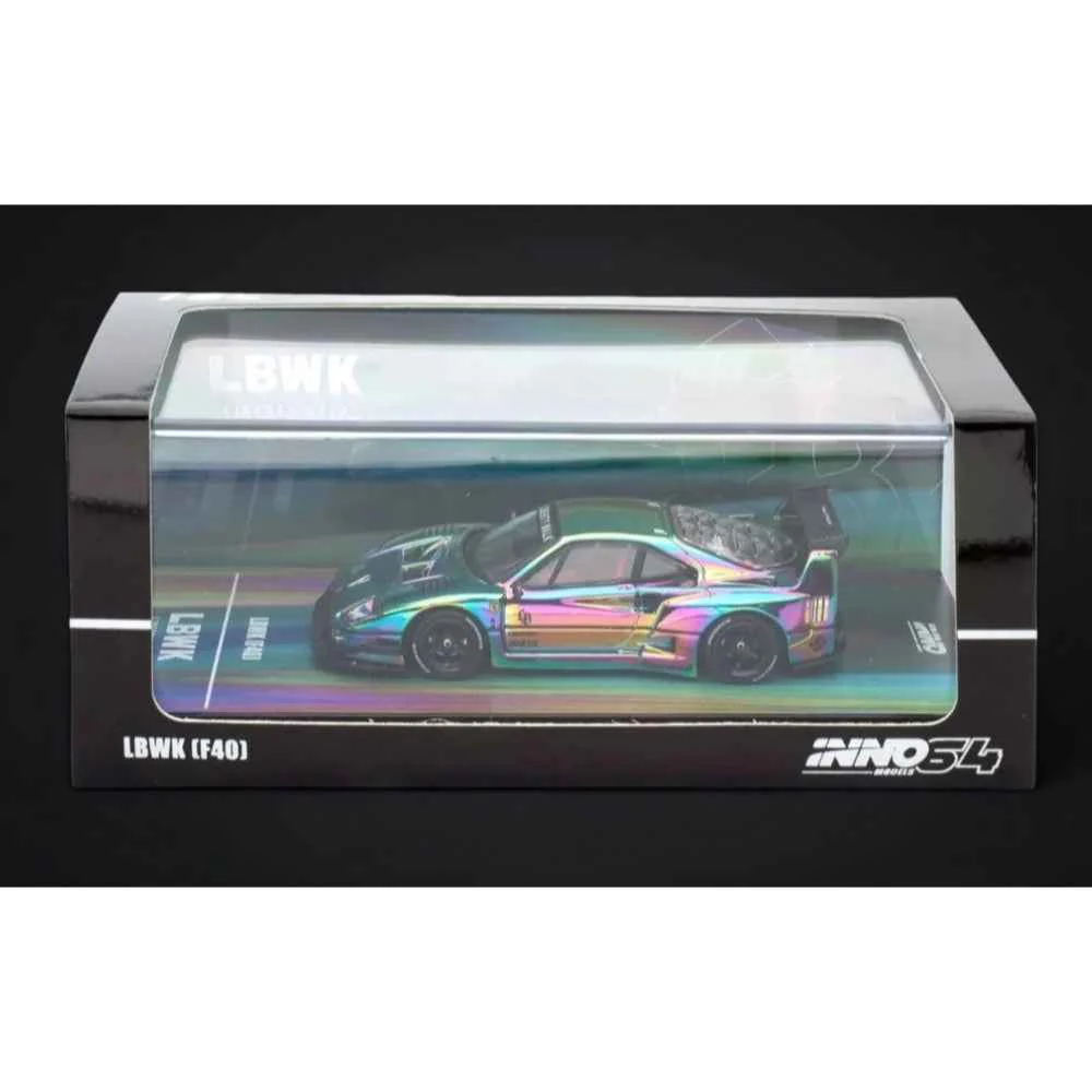 Inno 64-LBWKF40-CHS 1/64 LBWK F40 Chrome Silver - Image 17