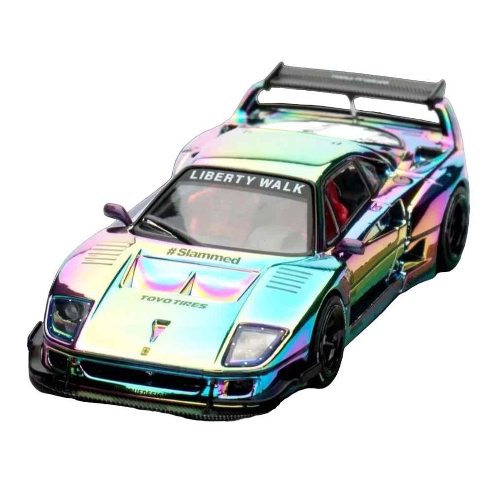 Inno 64-LBWKF40-CHS 1/64 LBWK F40 Chrome Silver - Image 18