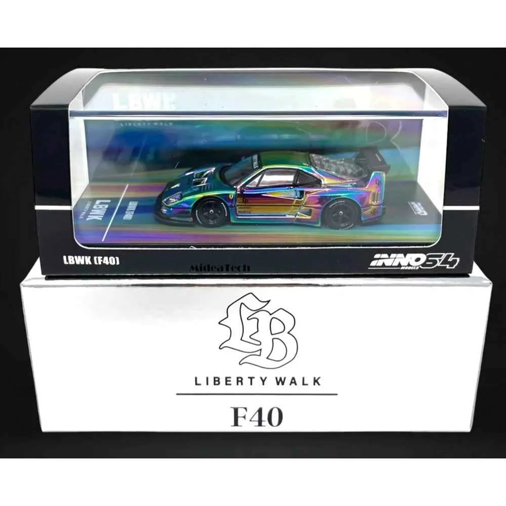 Inno 64-LBWKF40-CHS 1/64 LBWK F40 Chrome Silver - Image 19