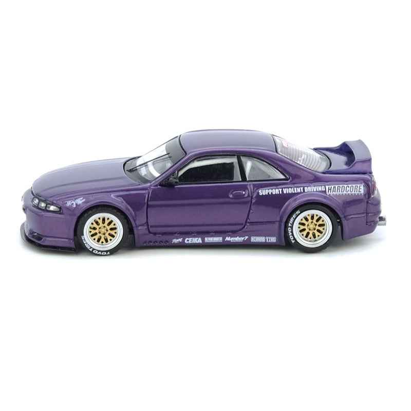 Inno 64-R33P-PPL 1/64 Nissan Skyline GT-R R33 Pandem Rocket Bunny Purple - Image 3