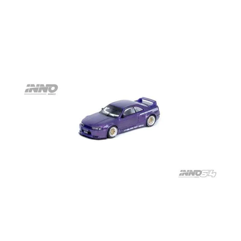 Inno 64-R33P-PPL 1/64 Nissan Skyline GT-R R33 Pandem Rocket Bunny Purple - Image 6