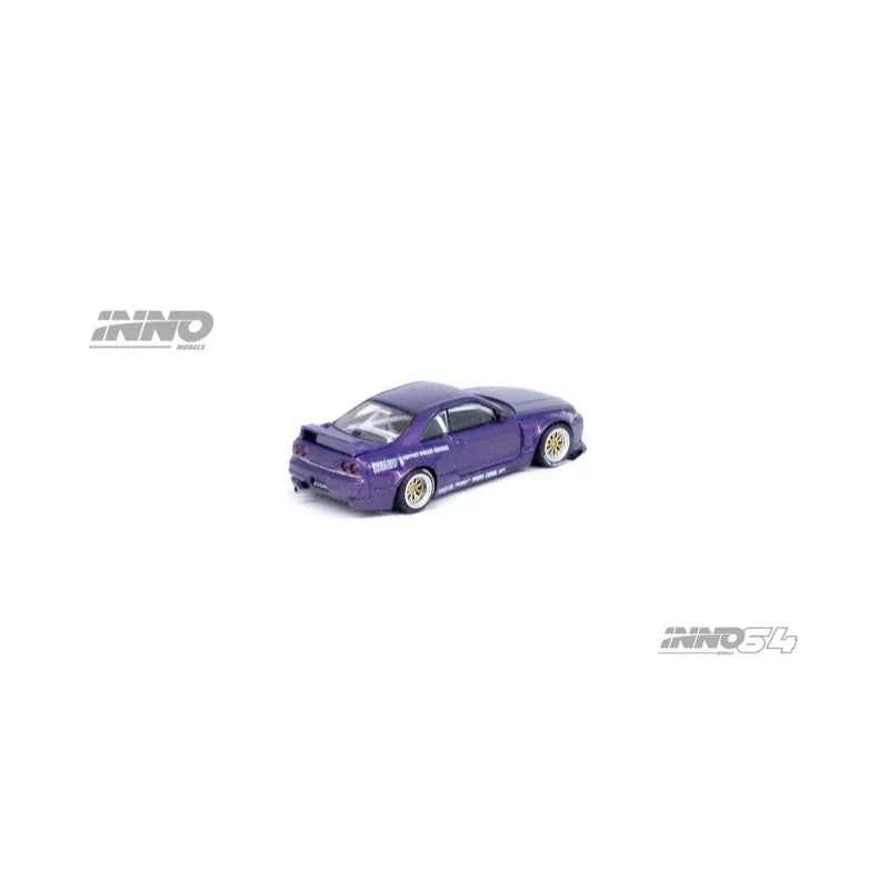 Inno 64-R33P-PPL 1/64 Nissan Skyline GT-R R33 Pandem Rocket Bunny Purple - Image 7