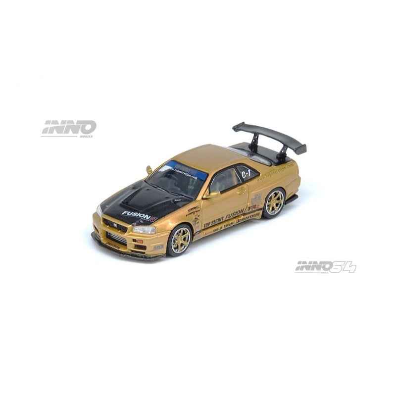 Inno 64-R34TS-GOLD 1/64 Top Secret R34 GT-R Gold - Image 10