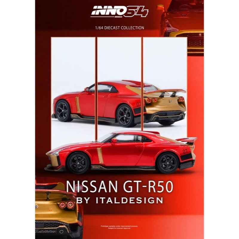 Inno 64-R50-RED 1/64 R50 GT-R Red - Image 5