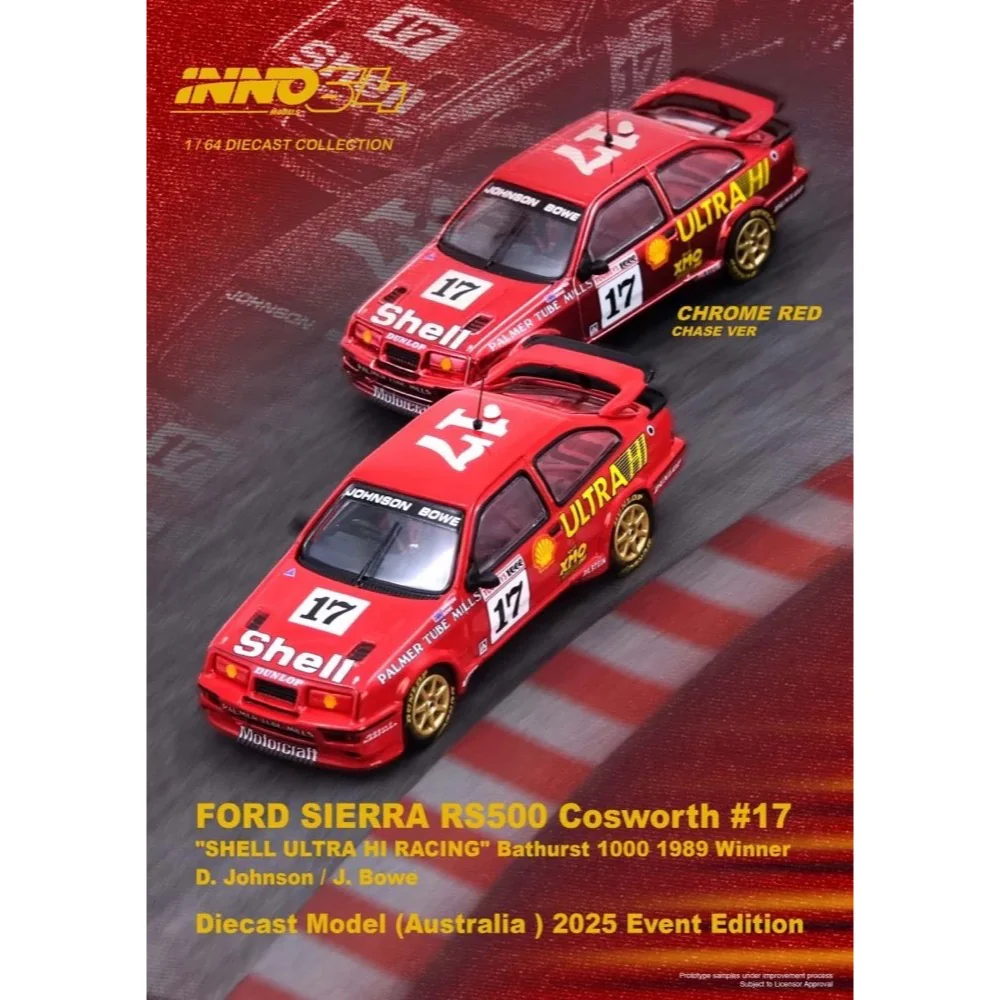 Inno 64-RS500-SUR89 Ford Sierra RS500 Cosworth No.17 Shell Ultra Hi Racing Bathurst 1000 1989 Winner - Image 2