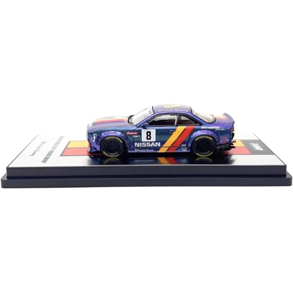 Inno 64-S14B-PRP 1/64 Nissan Silvia S14 Boss Rocket Bunny Purple - Image 12