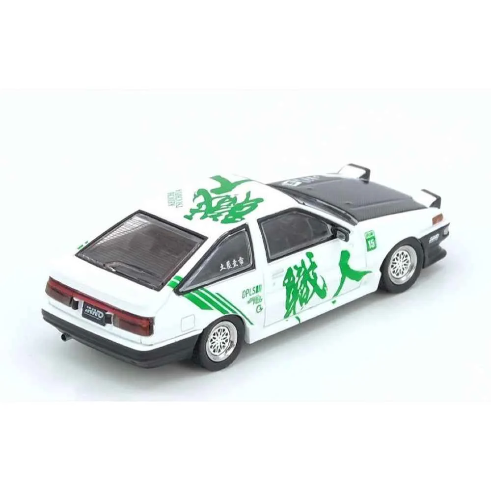 Inno IN64-AE86-KT 1/64 Toyota Sprinter Trueno Ae86 Keiichi Tsuchiya With Chase Car Limited Edition - Image 5