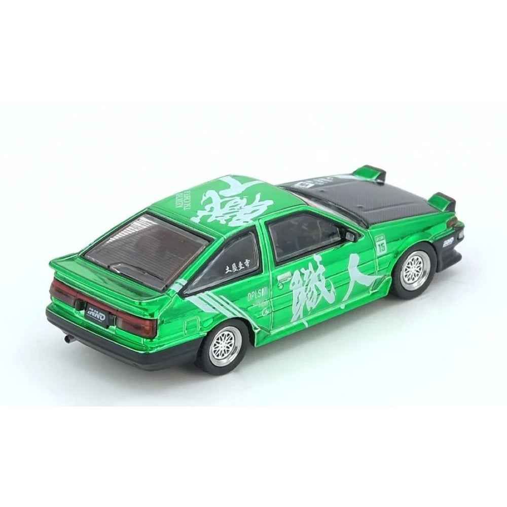 Inno IN64-AE86-KT 1/64 Toyota Sprinter Trueno Ae86 Keiichi Tsuchiya With Chase Car Limited Edition - Image 7