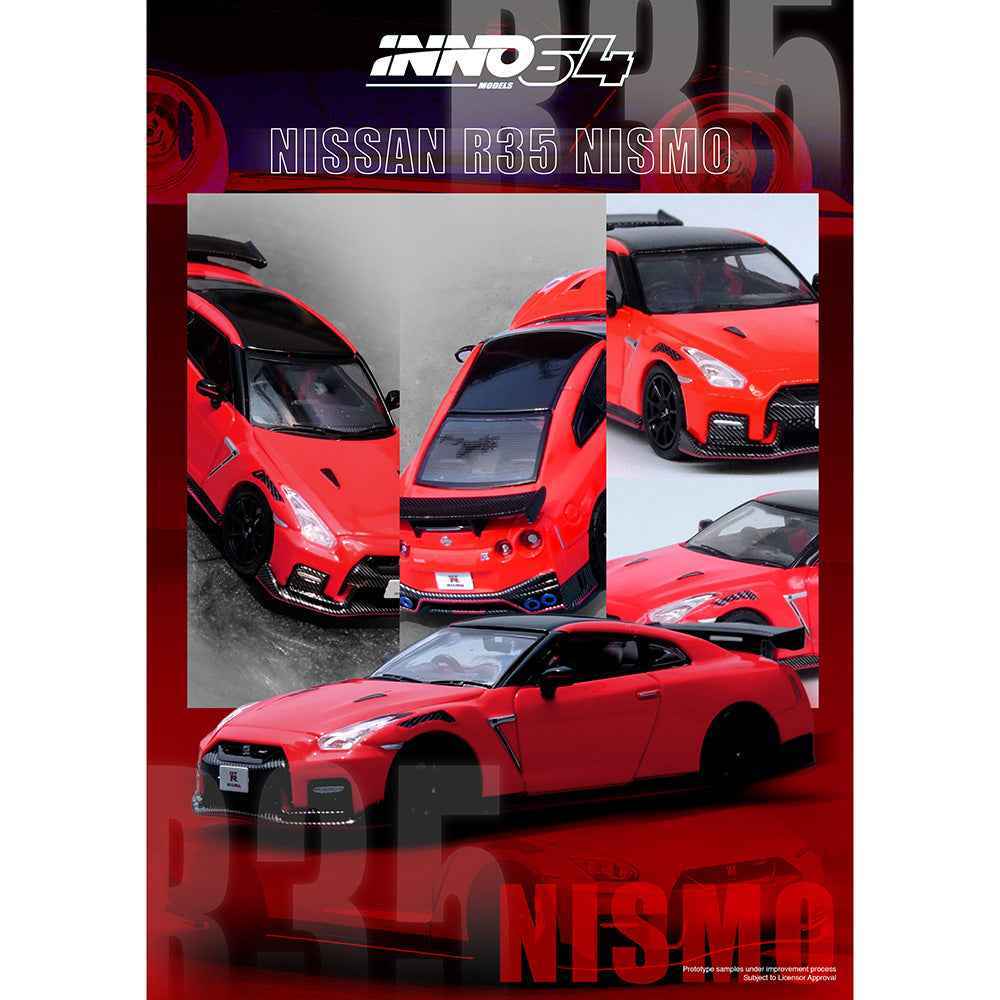 Inno IN64-R35N-RED 1/64 Nissan GT-R (R35) Nismo Red - Image 4