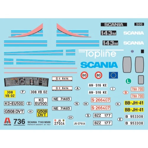 Italeri 0736S 1/24 Scania T143 M500 Top Line - Image 3