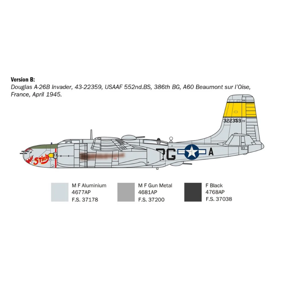 Italeri 1274S 1/72 Douglas A-26B Invader - Image 5