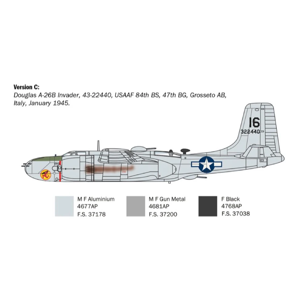 Italeri 1274S 1/72 Douglas A-26B Invader - Image 6