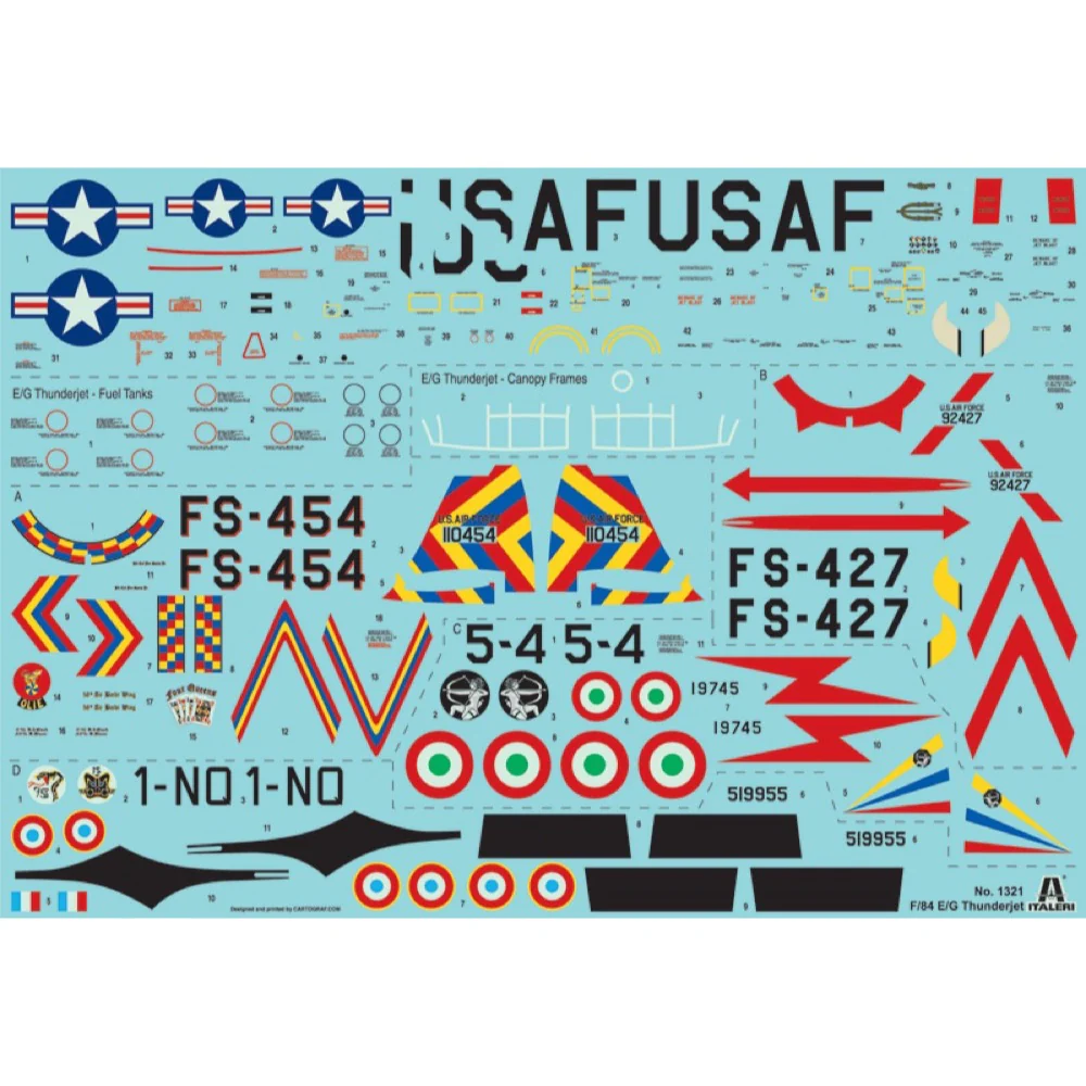 Italeri 1321S 1/72 F-84G Thunderjet - Image 4