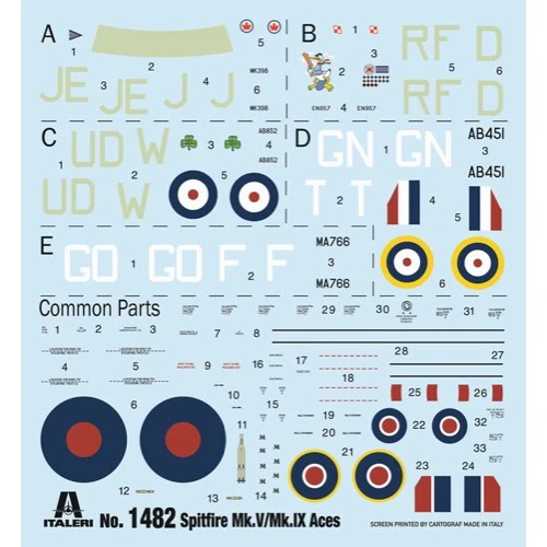 Italeri 1482S 1/72 Supermarine Spitfire Mk.Vb - Image 2