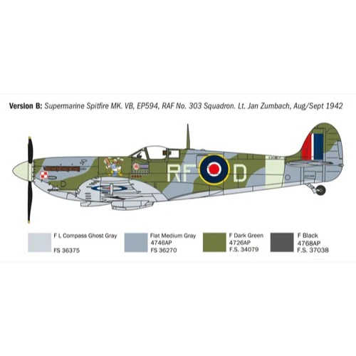 Italeri 1482S 1/72 Supermarine Spitfire Mk.Vb - Image 4