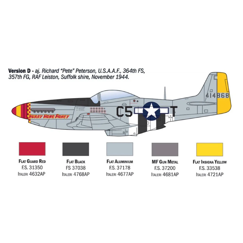 Italeri 1484S 1/72 North American P-51D Mustang Aces - Image 6