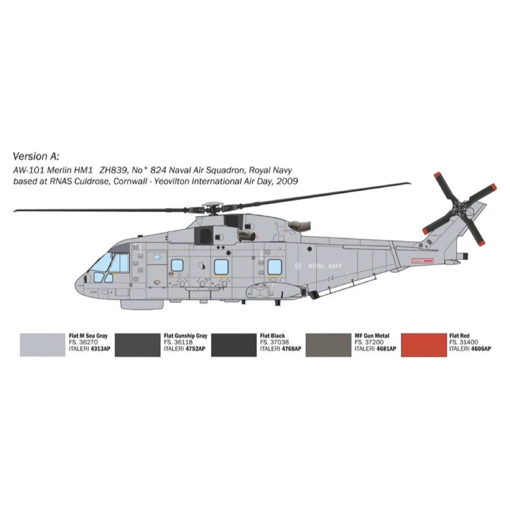 Italeri 1486S 1/72 AW-101 Merlin Hm.1 - Image 3