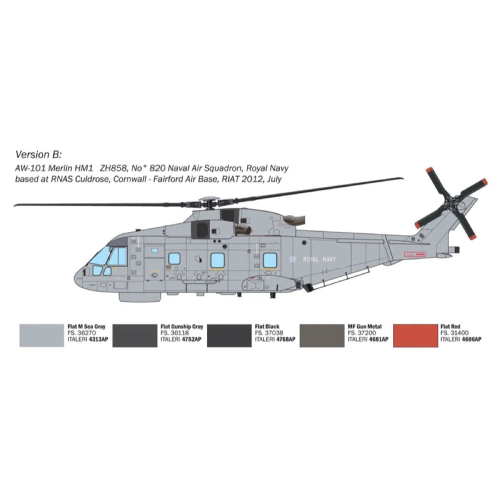 Italeri 1486S 1/72 AW-101 Merlin Hm.1 - Image 4