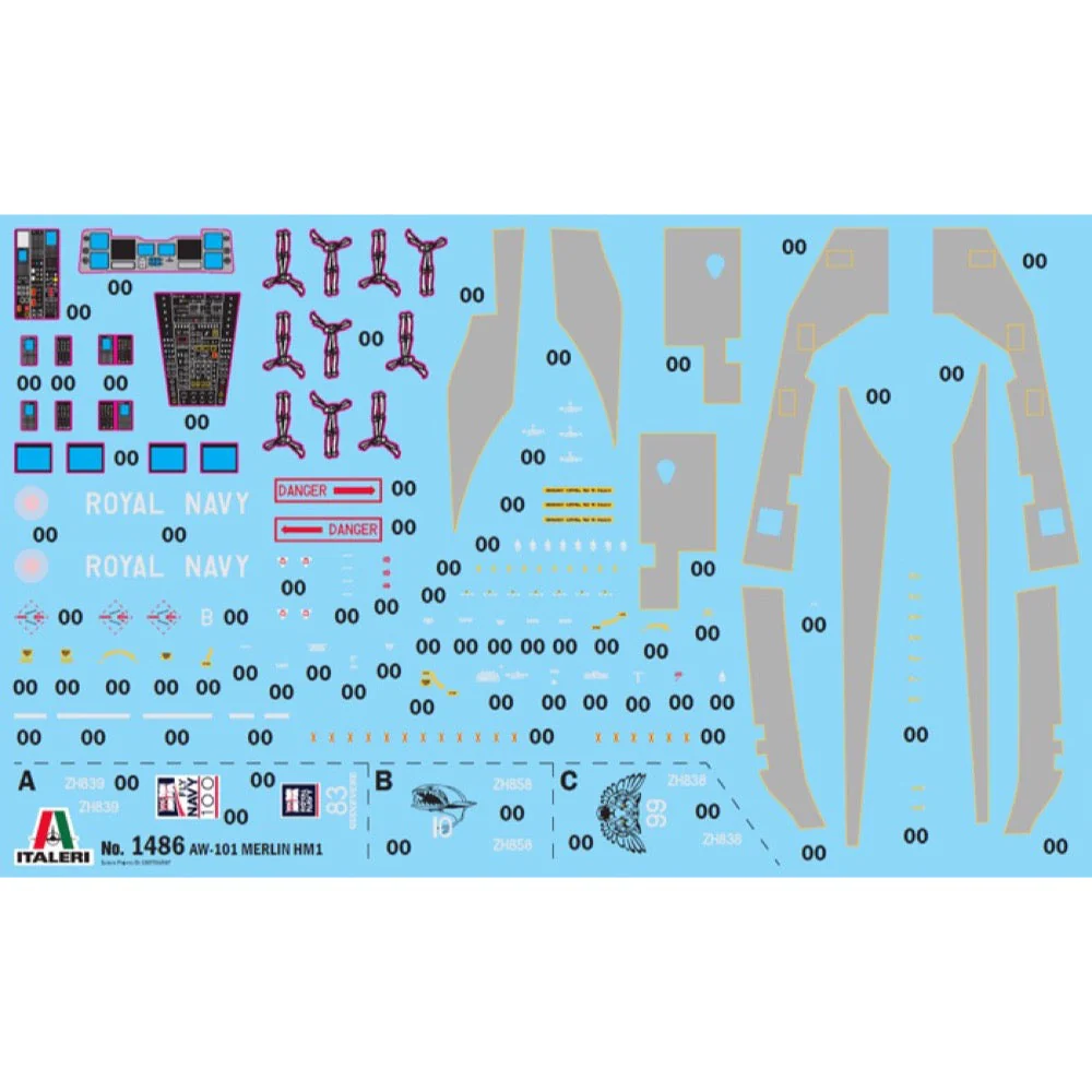 Italeri 1486S 1/72 AW-101 Merlin Hm.1 - Image 6