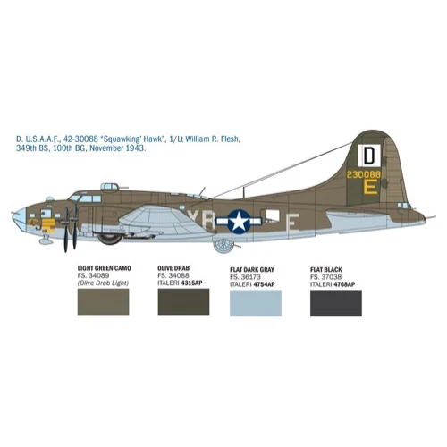Italeri 1487S 1/72 B-17F Flying Fortress - Image 7