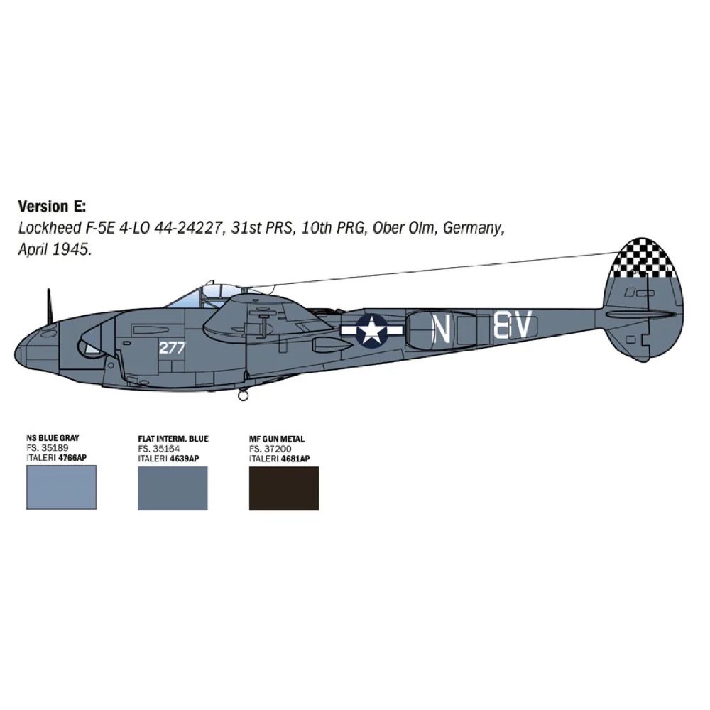 Italeri 2834S 1/48 P-38J Lightning European Theatre Operations - Image 8