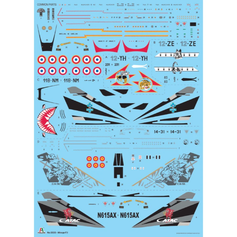 Italeri 2839S 1/48 Mirage F.1 - Image 3