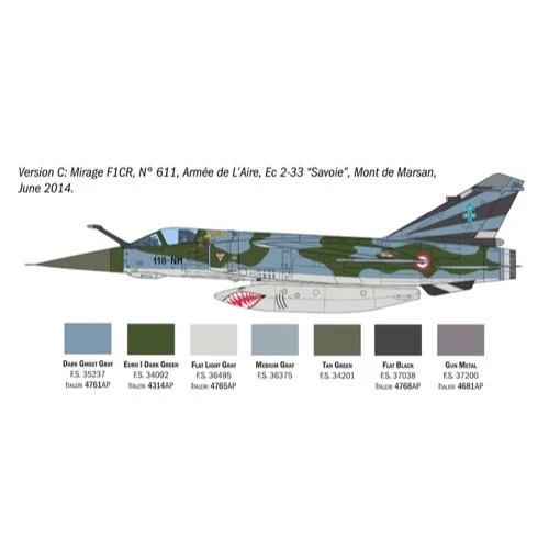 Italeri 2839S 1/48 Mirage F.1 - Image 6