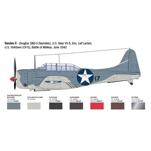 Italeri 2841S 1/48 USN SBD-3 Dauntless - Image 6