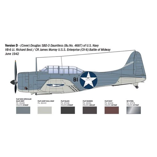 Italeri 2841S 1/48 USN SBD-3 Dauntless - Image 7