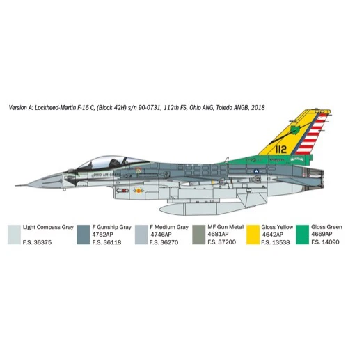 Italeri 35105 1/48 F-16C Fighting Falcon War Thunder Series - Image 5