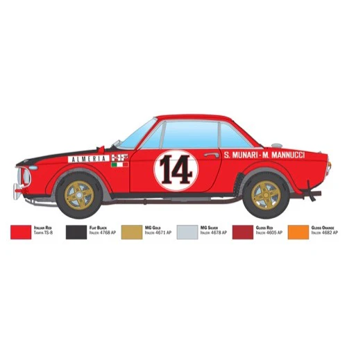 Italeri 3670S 1/24 Lancia Fulvia HF Rally Monte Carlo 1972 - Image 4