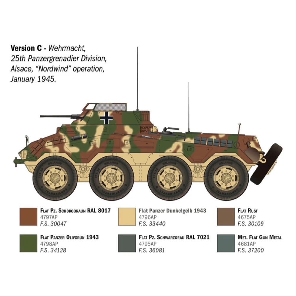 Italeri 6757S 1/35 Sd.Kfz.234/1 - Image 5