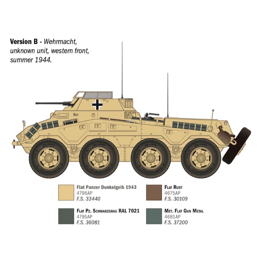 Italeri 6757S 1/35 Sd.Kfz.234/1 - Image 6