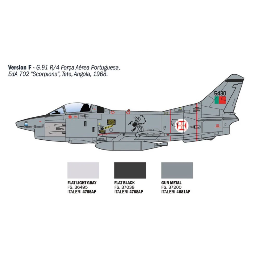 Italeri 92645 1/48 G.91 R1/R3 Gina - Image 8