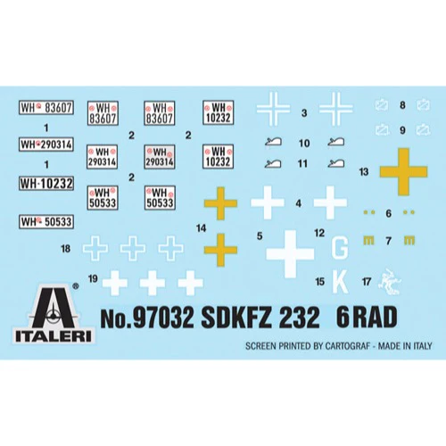 Italeri 97032 1/72 Sd.Kfz. 232. 6 Rad - Image 3
