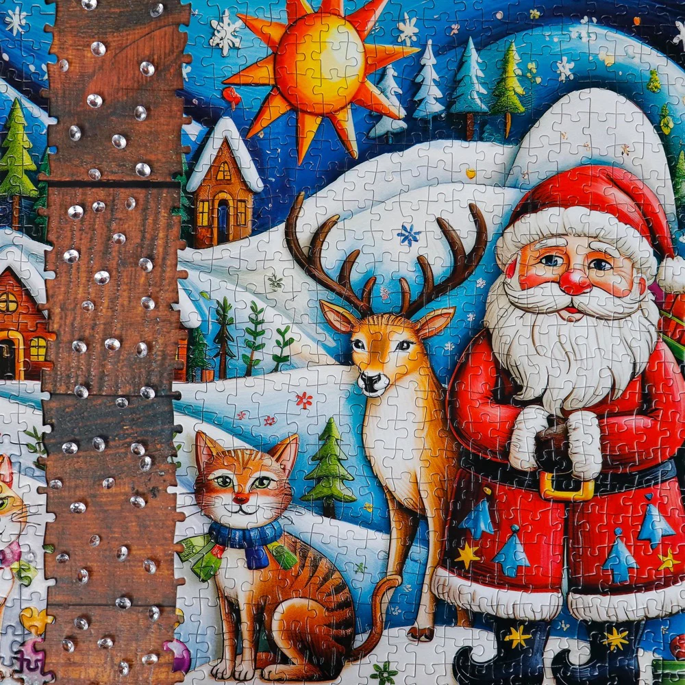 JaCaRou Boho Christmas 1000pc Jigsaw Puzzle - Image 3